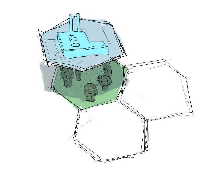 Solarpunk Game Design Sketch by Scan101